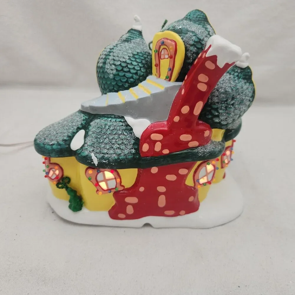 House Grinch Village Cindy-Lou Who's Home + Extras Dept. 56 #56-59004 Dr Seuss